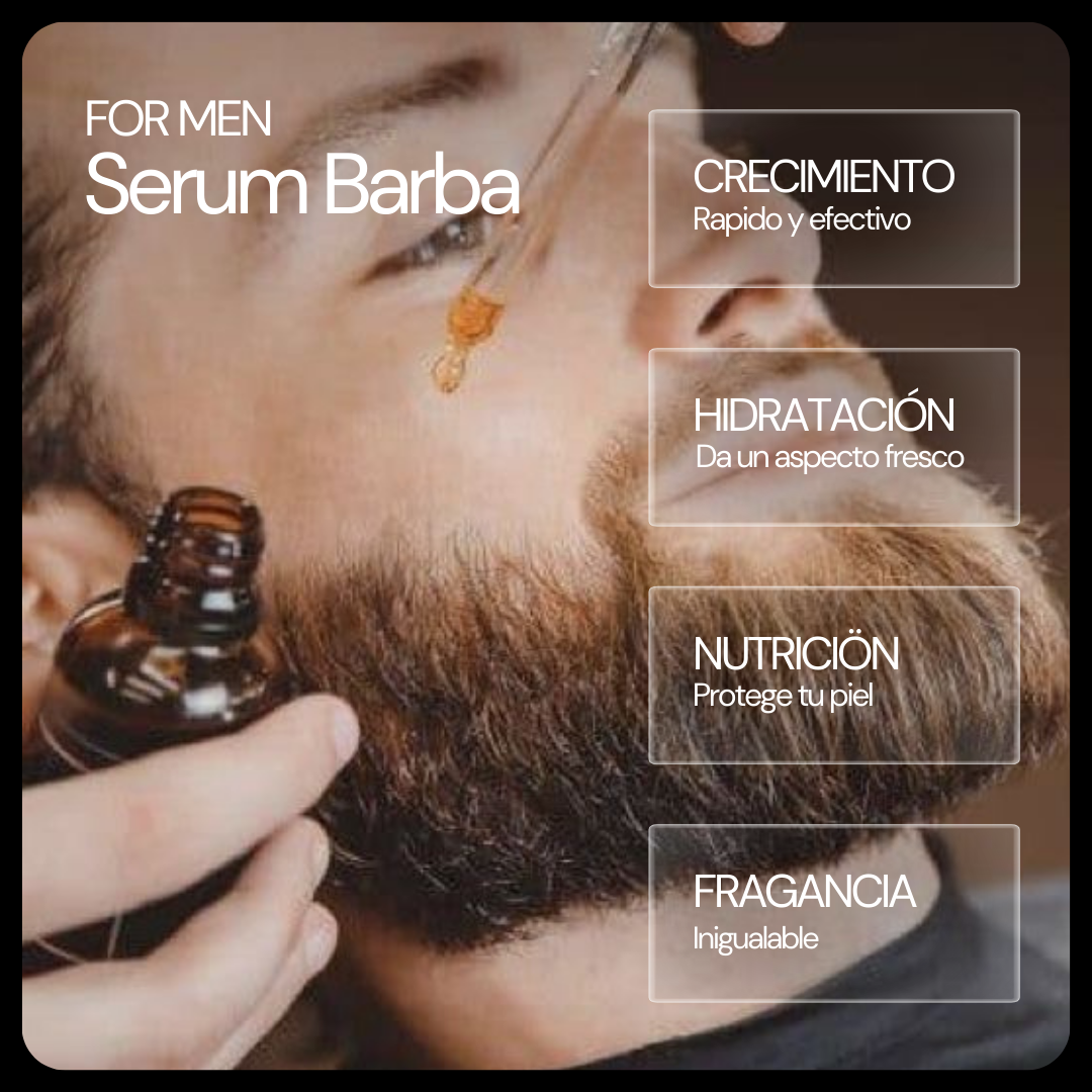 SERUM DE CRECIMIENTO E HIDRATACION DE BARBA + ENVIO GRATIS